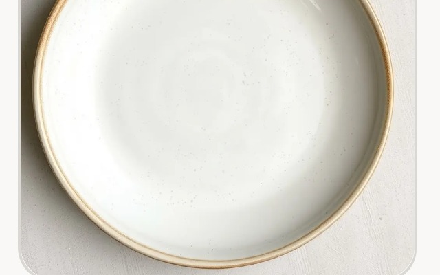 Reactive glaze colored rim 1
